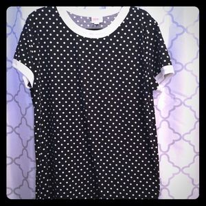 EUC Lularoe Polka Dot Liv